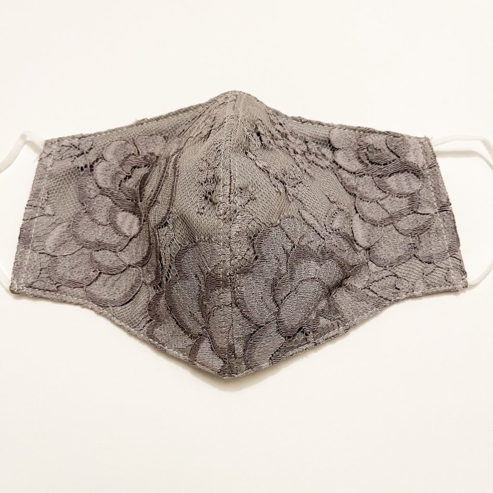 Face Mask Lace in Gray